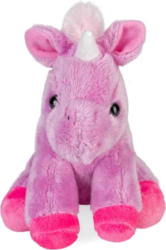 Vista 2 de Wild Republic Pocketkins Eco Unicorn Lavender, animal de peluche, 5 pulgadas, juguete de peluche, hecho de materiales reciclados, respetuoso