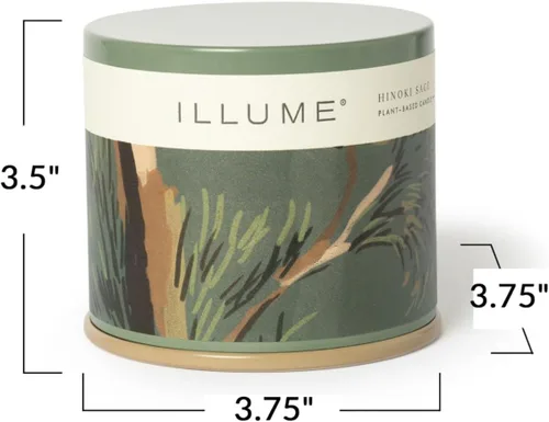 Vista 3 de Illume, Candle Hinoki Sage Vanity Tin 11.8 onzas