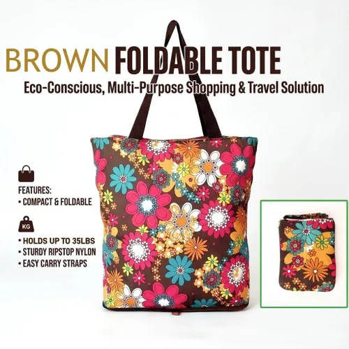 Vista 5 de Bolsas de comestibles plegables reutilizables para cocina, bolsa de asas plegable con cremallera