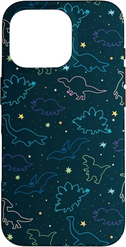 Vista 20 de Funda con diseño de dinosaurio de color lindo para iPhone 17