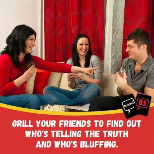 Vista 9 de Brilliant or BS? Un juego de trivia para conocerlo todos y grandes mentirosos gordos Divertido juego de trivia para amigos y familiares 4-6