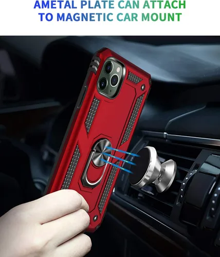 Vista 3 de MXX Funda hecha para iPhone 11 Pro Max, de grado militar, a prueba de golpes, funda resistente de doble capa de PC/TPU