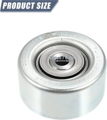 Vista 3 de X AUTOHAUX 166030E010 166030P010 Polea guía de desviación de polea tensora para Toyota 4Runner 2009-2023 para Toyota FJ Cruiser Tacoma