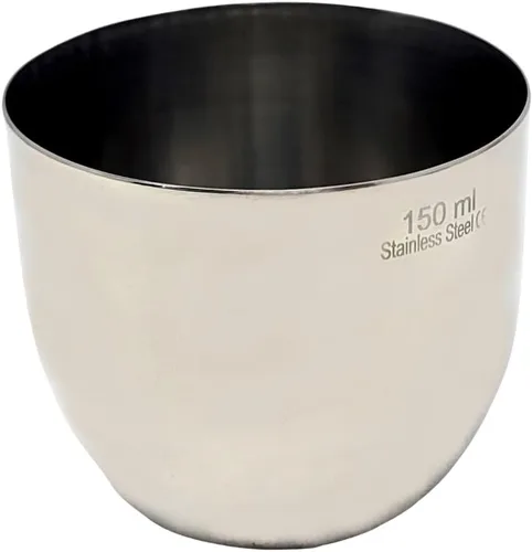 Vista 9 de Vasos de acero inoxidable con forma alta para ciencia, equipo de laboratorio de química de grado industrial con alta tolerancia al calor 100 ml.