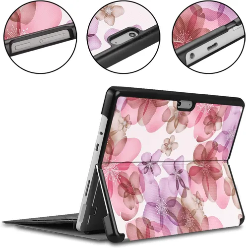 Vista 2 de Gylint Funda para Microsoft Surface Pro 8, de poliéster de múltiples ángulos, delgada, ligera, para tableta Microsoft Surface Pro 8 de 13 pulgadas