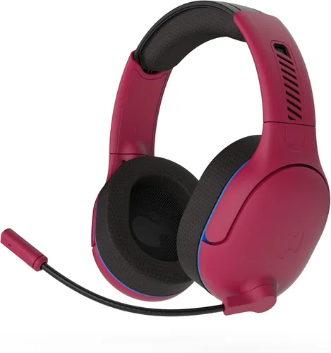 Vista 8 de PDP AIRLITE Pro Wireless Headset with Mic for PS5, PS4, PC - Cosmic Red