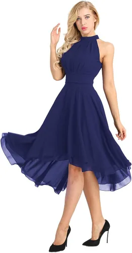 Vista 2 de Doomiva Vestido de gasa sin mangas para mujer