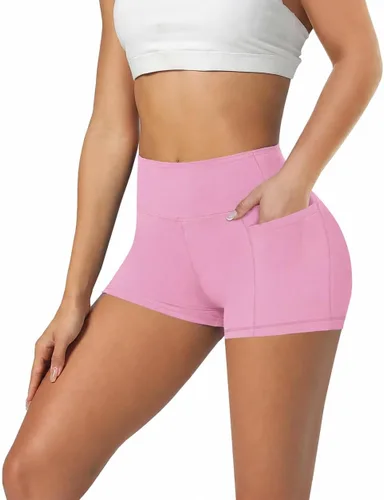 Vista 53 de Biker Shorts for Women with Pockets - 8"/5"/3" Booty Black Spandex Shorts Verde militar