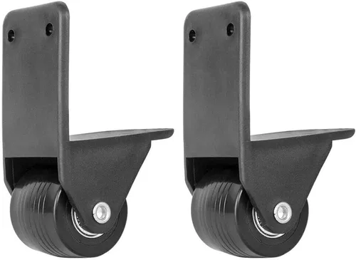 Vista 2 de 2 unids equipaje ruedas reemplazo universal maleta maleta bolsa fijo ruedas de plástico