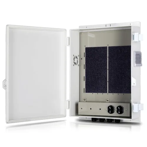 Vista 8 de Namunanee - Caja de conexiones eléctricas para exterior, recinto resistente al agua de ABS con panel de montaje interno y tapa con bisagras, 9.2" H