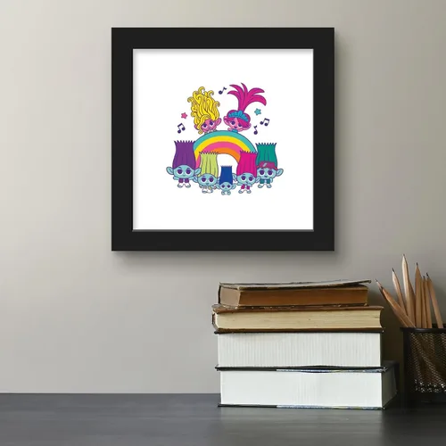Vista 4 de Trends International Gallery Pops Trolls Band Together - Póster de pared con diseño de arcoíris de Tiny Trolls de 12.00 x 12.00 pulgadas, versión