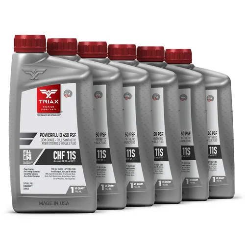 Vista 6 de TRIAX Powerfluid 450 PSF - CHF 11S - Líquido hidráulico sintético de larga duración y dirección asistida compatible con Audi, Bentley, BMW