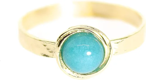 Vista 13 de Anillo de oro de piedras preciosas, anillo de piedra chapada en oro de 14 quilates, anillo de piedra apilable, anillo de oro de piedra pequeña