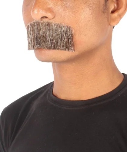 Vista 2 de HPO Cabello humano bigote para hombre