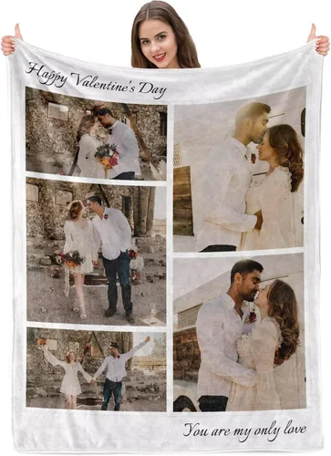 Vista 13 de Manta personalizada con imagen, mantas personalizadas para adultos y niños, manta de fotos personalizable, mantas personalizadas como regalo