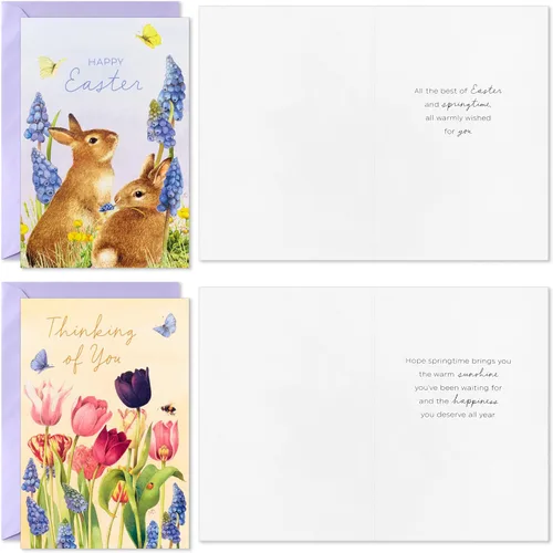 Vista 4 de Hallmark Surtido de tarjetas de Pascua vintage, Marjorlein Bastin (36 tarjetas de primavera con sobres)