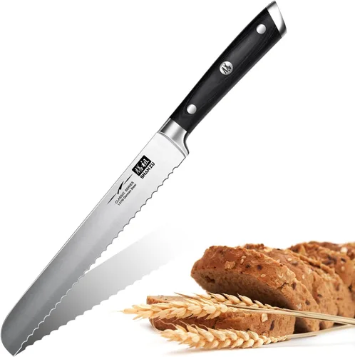 Vista 7 de Chef Knife, Santoku Knife,SHANZU Santoku Chef Knife 7 Inch High Carbon German Steel Chef Kitchen Knife with Gift Box