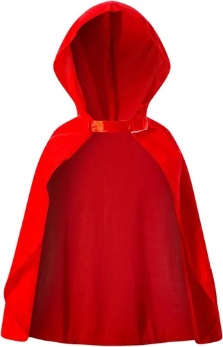 Vista 4 de Disfraz de Caperucita Roja para bebé, 3 piezas, falda de Halloween y Navidad con capa