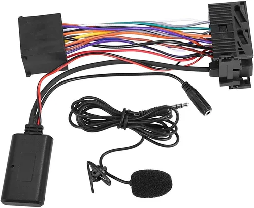 Vista 4 de Adaptador AUX de audio compatible con Bluetooth 5.0 con micrófono, compatible con BMW Serie 3 E46 320i, 320ci, 320cic, 323i, 323ci, 323cic, 325i