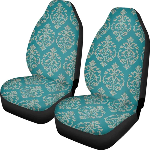 Vista 15 de Funda de asiento de automóvil con margaritas bohemias, diseño hippy arcoíris, margarita, flores, antideslizante, SUV, sedán, furgoneta, protector