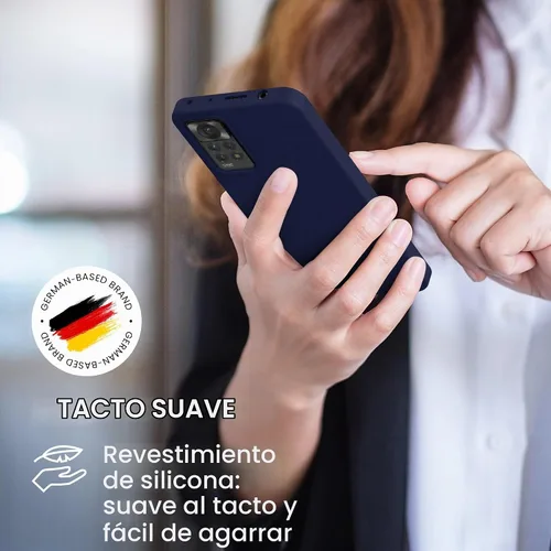Vista 4 de kwmobile Funda compatible con Xiaomi Redmi Note 11 Pro/Note 11 Pro (5G) / Note 12 Pro (4G) - Funda de silicona TPU con acabado suave - Océano