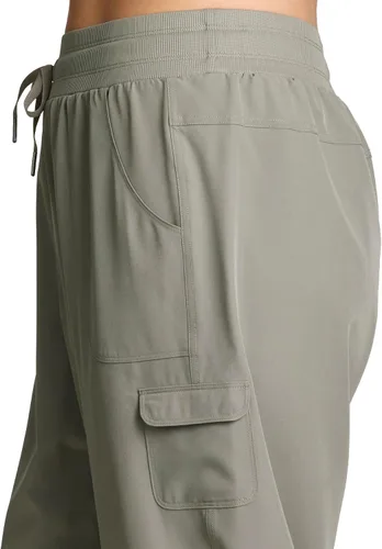 Vista 28 de RBX Active - Pantalón capri para mujer, talla grande, ligero, tejido, con cordón, estilo cargo