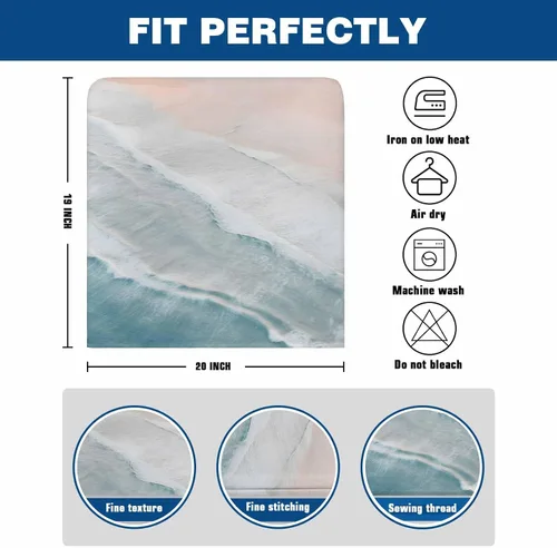 Vista 4 de Fundas para sillas de playa de verano, 4 piezas, fundas protectoras extraíbles para sillas de comedor, fundas protectoras extraíbles para sillas