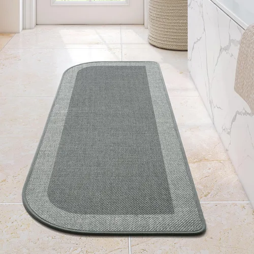 Vista 34 de YDKGL Alfombra de baño Half Circle, alfombras de baño finas antideslizantes A- Marrón a
