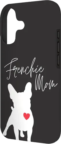 Vista 2 de Frenchie Mom French Bulldog Black Case for iPhone 17