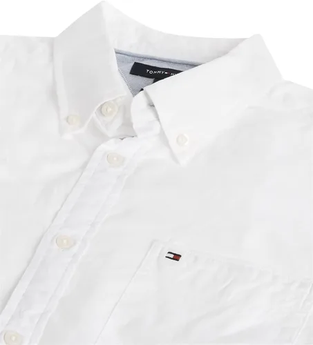 Vista 4 de Tommy Hilfiger Men's Short Sleeve Casual Button Down Shirt in Custom Fit