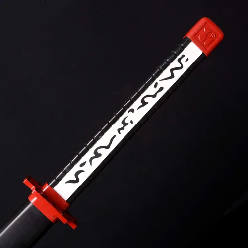 Vista 6 de Sword fort Espada Akame de acero al carbono, hecha a mano, Katana de metal real, accesorios de anime, accesorios de cosplay, espada samurái, rojo