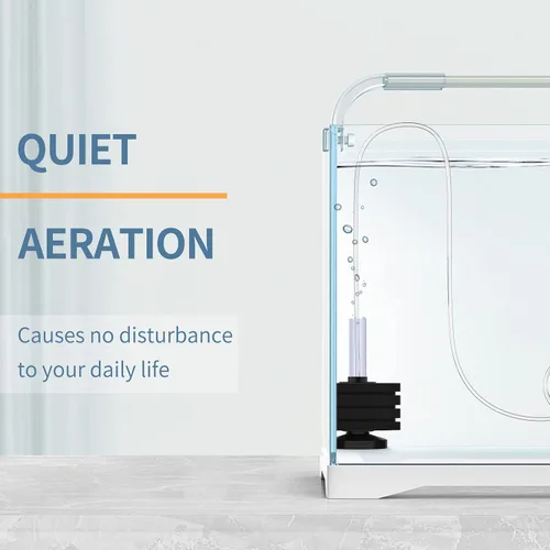 Vista 6 de Pawfly Filtro de Esponja de Esquina Nano Silencioso Betta Fry Camarones y Peces Pequeños Filtro de Espuma Biológica para Acuarios Pequeños y Tanques