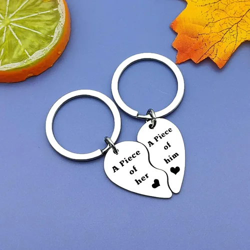 Vista 4 de Llavero de regalo para pareja, novio, novia, marido, esposa, regalo de cumpleaños, día de San Valentín, regalo para novio, marido, aniversario