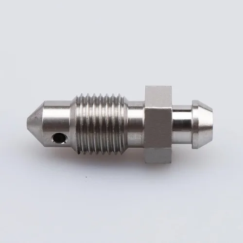 Vista 5 de AC PERFORMANCE -3 AN Tornillos de purga de rosca de acero inoxidable 3/8 x 24 para pinza de freno y embrague