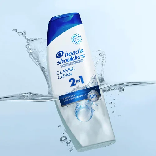 Vista 10 de Head & Shoulders Classic Clean Champú y acondicionador anticaspa 2 en 1, tamaño de viaje, protección de 72 horas, 8.45 onzas líquidas