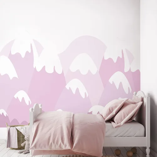 Vista 30 de Alwayspon Mural de pared de tela de arco iris, autoadhesivo, adhesivo de pared para decoración de habitación de niños, cuarto de bebé, acuarela