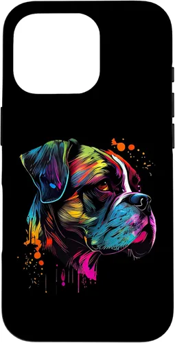 Vista 20 de Boxer Dog Lovers Pop Art Design Cute Boxer Dog Case for iPhone 16