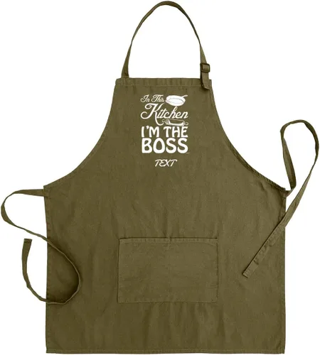 Vista 10 de In This Kitchen I'm The Boss - Delantal ajustable con dos bolsillos
