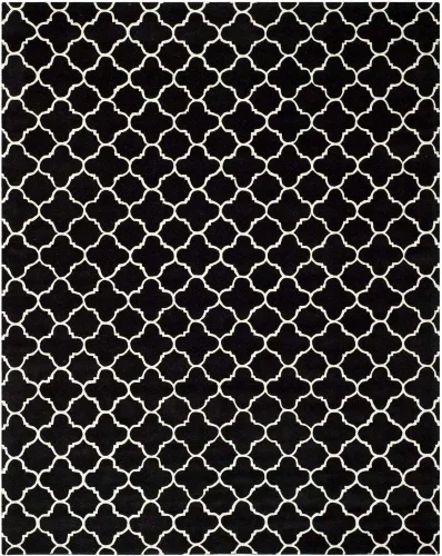 Vista 13 de SAFAVIEH Chatham Collection - Alfombra decorativa de 2 x 3 pies, color negro y marfil, lana cuadriculada enrejada hecha a mano, ideal para zonas