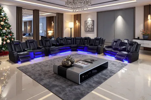 Vista 32 de A Ainehome Juego de sofá modular reclinable eléctrico con luz LED, sofás seccionales de cuero, juegos de muebles de sala de estar, juegos de sofá
