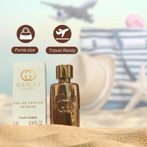 Vista 4 de Gucci Perfume Guilty para mujer Eau De Parfum Intense Mini Perfume Splash 0.16 Fl Oz