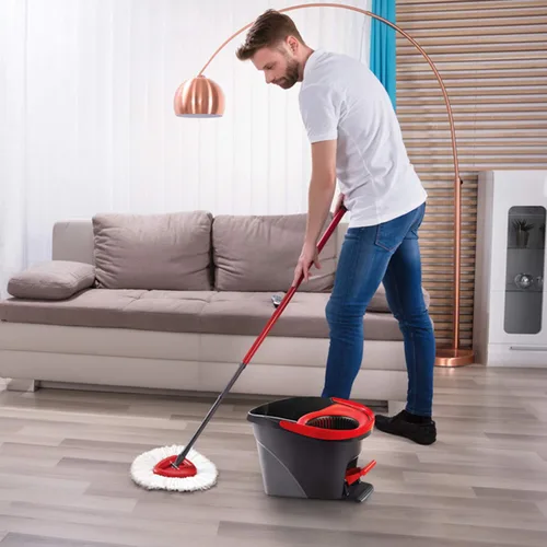 Vista 6 de Paquete de 3 repuestos para trapeador de cabeza de repuesto EasyWring Spin Mop Recambios