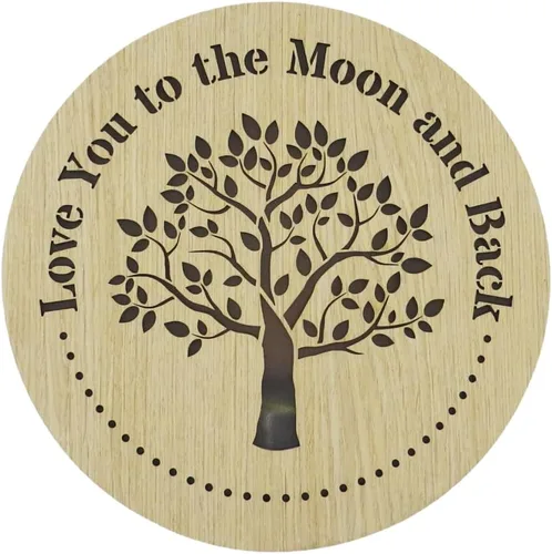 Vista 8 de UniDeco Decoración de pared de refranes familiares, regalo de árbol de la vida de madera, familia donde la vida comienza y el amor nunca termina