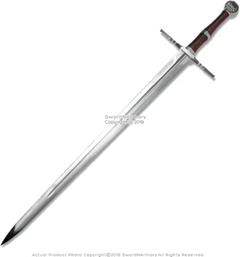 Vista 3 de Versión limitada Geralt Silver Sword Monster Slayer Réplica con grabado Cosplay