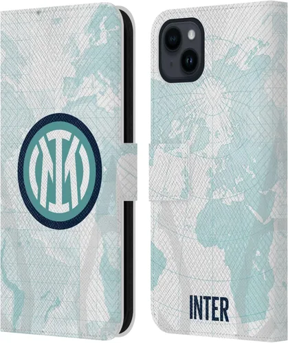 Vista 88 de Head Case Designs Officially Licensed Inter Milan Away 2025/26 Crest Kit Leather Wallet Case Compatible with Apple iPhone 11