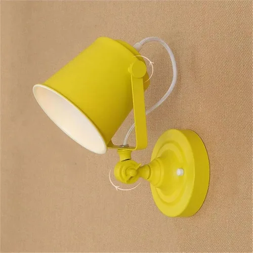 Vista 10 de Modern LED Ceiling Light Led Wall Lights Indoor Retro Loft E27 Bulb Lamp Wall Lamp Bedroom Up Down Industrial Wall Sconce Lamparas Decoration Orange