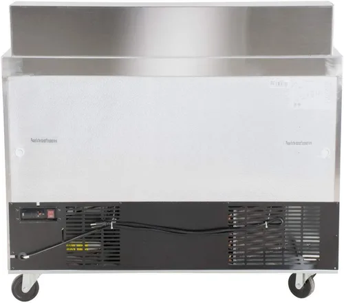 Vista 7 de Refrigerador de mesa para preparar sándwiches y ensaladas de 48" con dos puertas y 12 recipientes incluidos