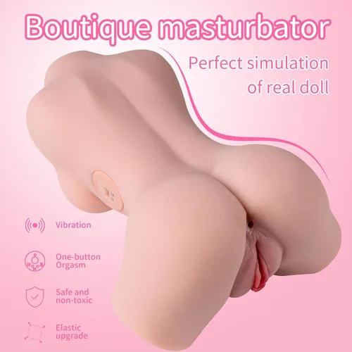 Vista 4 de Muñeca sexual vibradora masturbador masculino – AUSLOVE 5.29LB Muñecas sexuales vibratorias para hombres masturbación con 10 modos de vibración