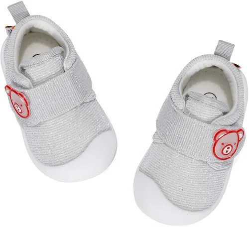 Vista 6 de Zapatos de bebé para niños y niñas, primeros caminantes, animales lindos, tenis para niños pequeños, suela de goma