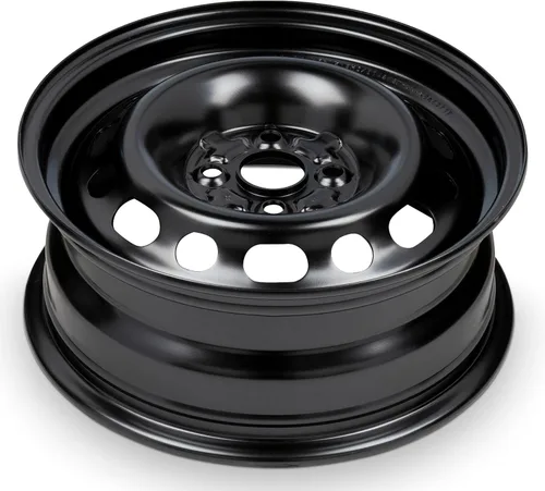 Vista 3 de Para Mazda 2 2011-2014 Llanta de acero negro con recubrimiento en polvo de 15 pulgadas - Reemplazo directo OEM - Rueda de coche lista para carretera